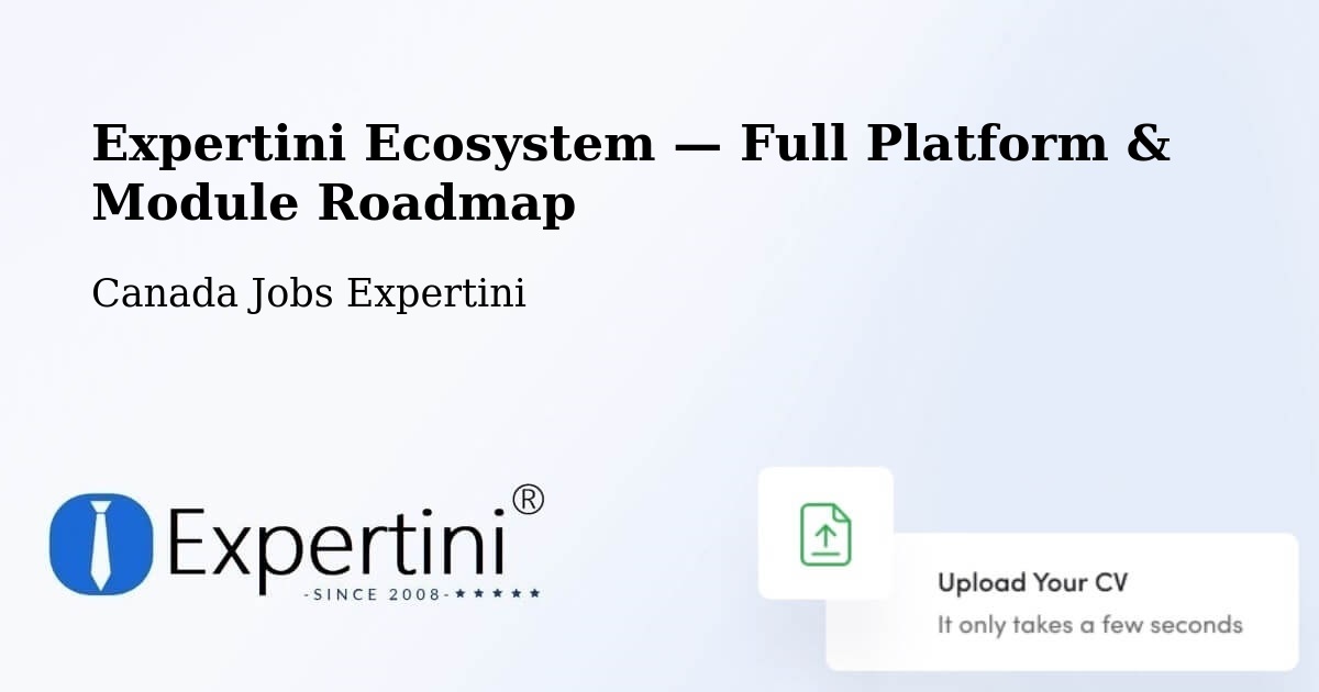 Expertini Ecosystem — Full Platform & Module Roadmap – Sutton